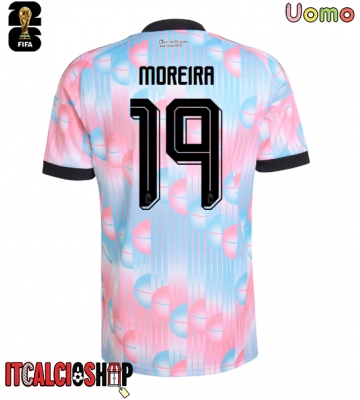 Belgio Diego Moreira #19 Seconda Maglia Mondiali 2026 Manica Corta